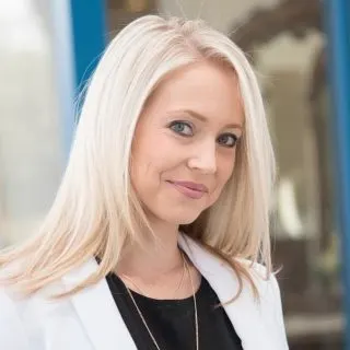 women with ice blonde hair
