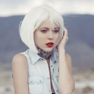 inverted bob with bangs