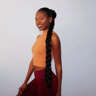 jumbo braid ponytail for women