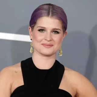 Kelly Osbourne with purple hair