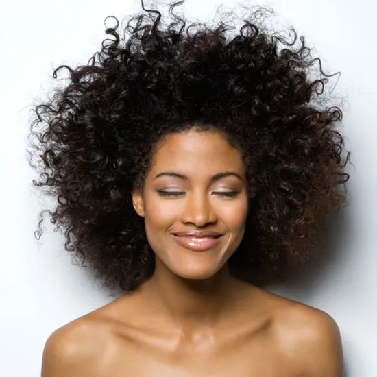 kinky curly hair