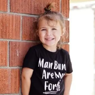 little boy man bun