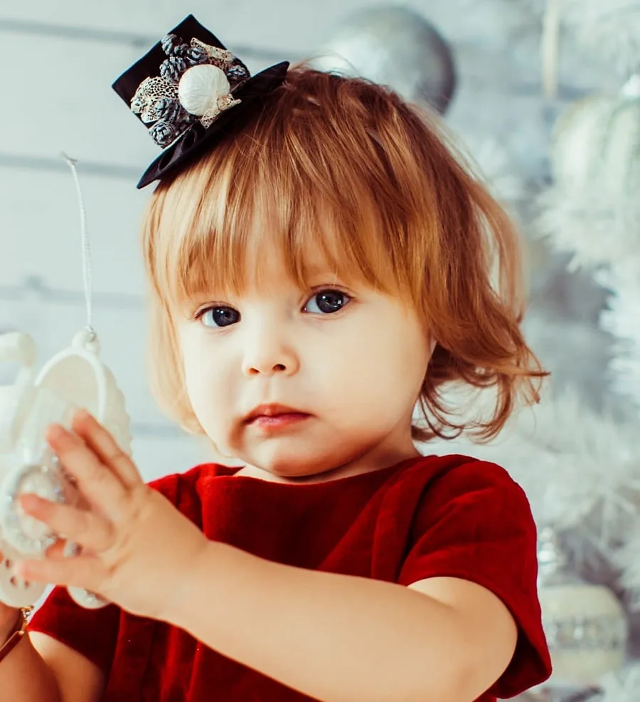 little girl bob with bangs for fine hair