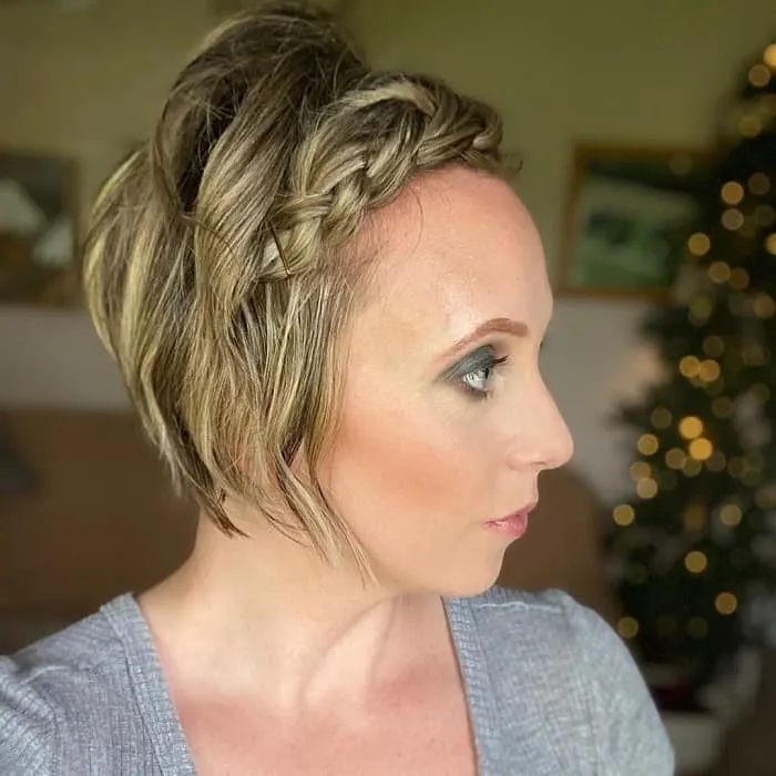 long braided pixie