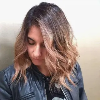 long wavy bob