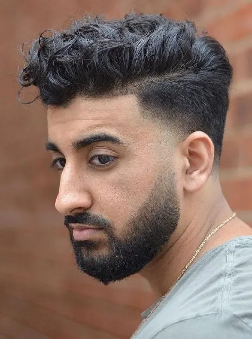 Long Wavy Hair with Undercut