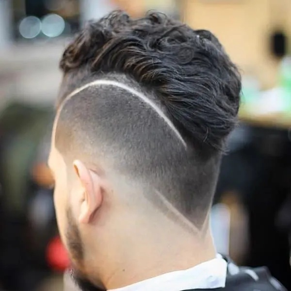 wavy faux hawk for long hair men