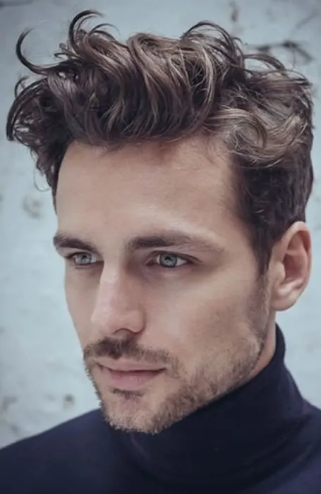 long wavy hairstyles for men