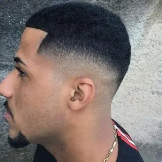 low fade curly hair
