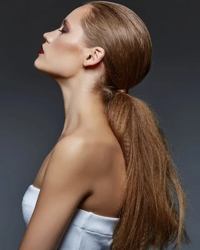 low ponytail