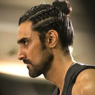 man bun braids