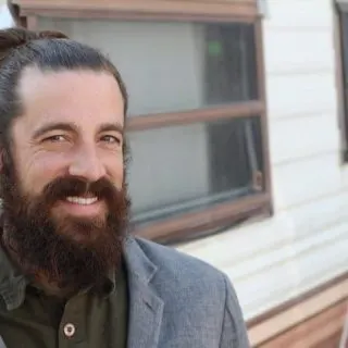 man bun with beard