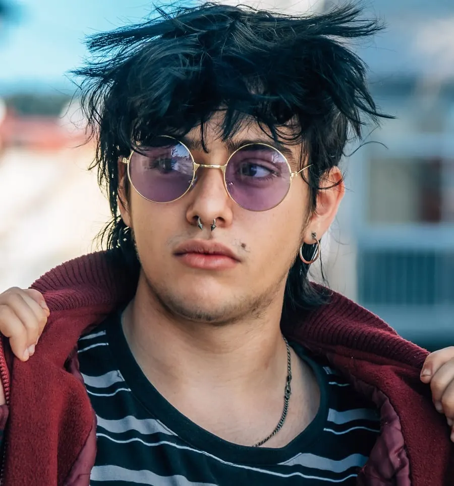 medium hairstyle for boy with round face