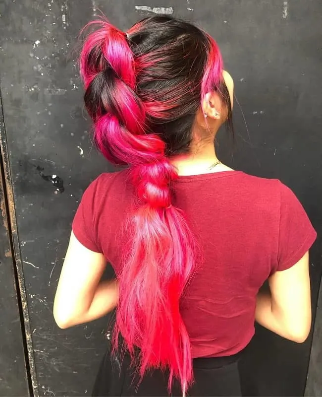 mohawk ponytail