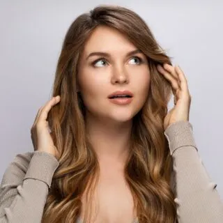 partial balayage hair