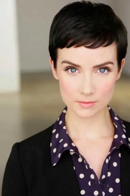 pixie haircut with bangs