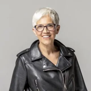 pixie cuts for older ladies with glasses