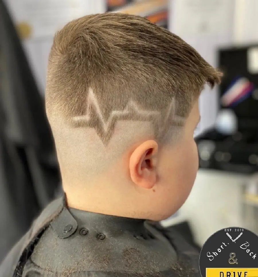 pulse rate hair design for boys