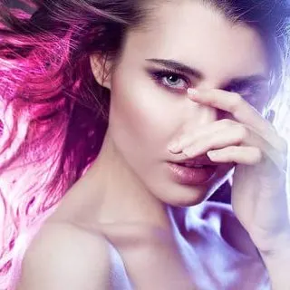 purple and blue hair color