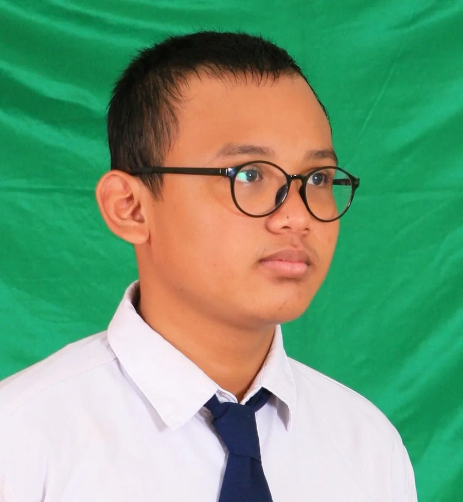 school haircut for Asian boy