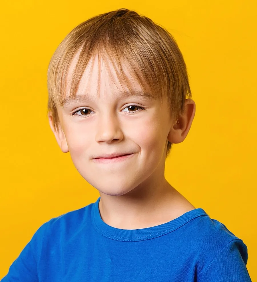 school haircut for boy with fine hair