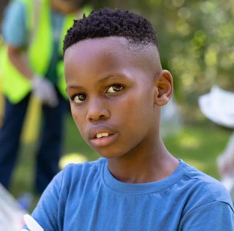 black boy haircut for school