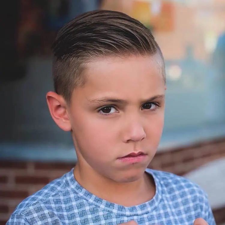 long top short sides school haircut 