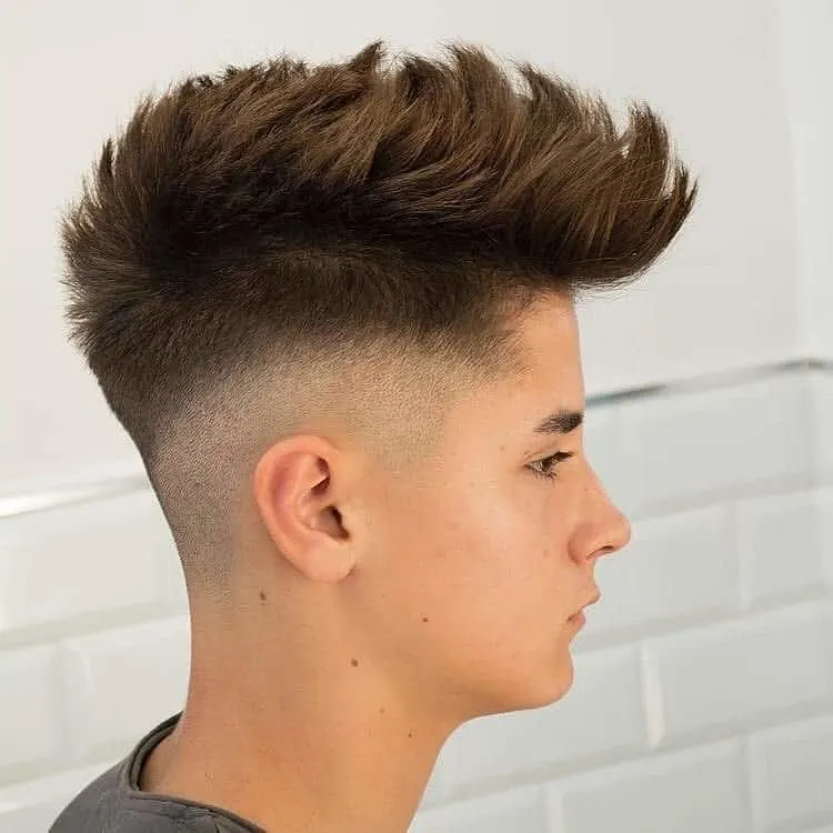 fohawk haircut for school