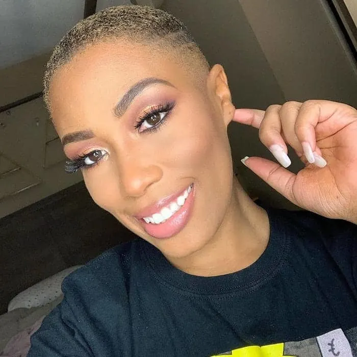 Shaved Black Hair