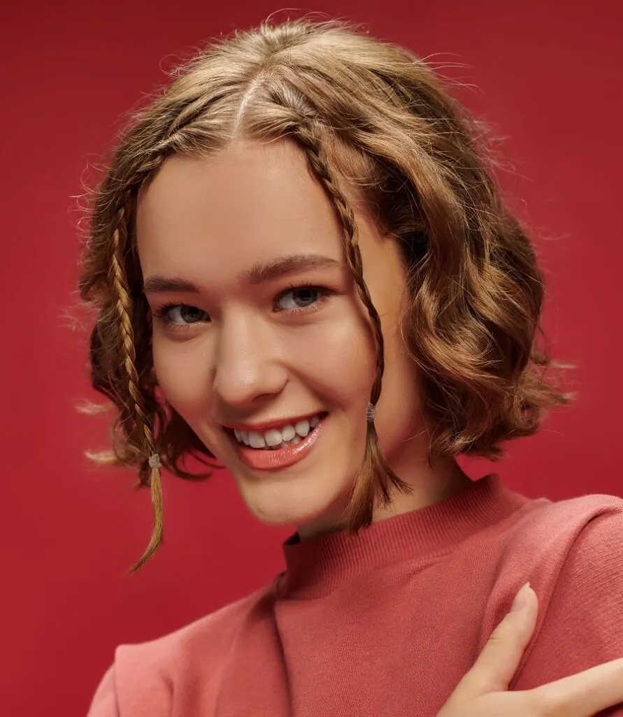 short accent braids for fine hair