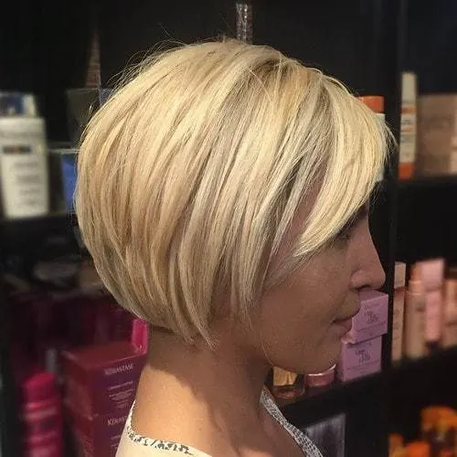 short blonde bob hairstyle