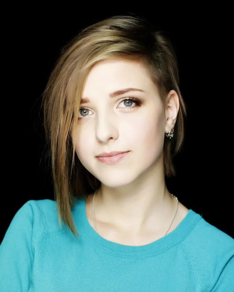 short in back and long in front pixie cut for teen girl