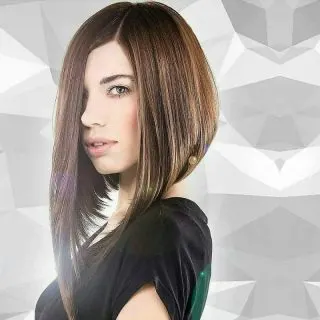 short in back longer in front hairstyle