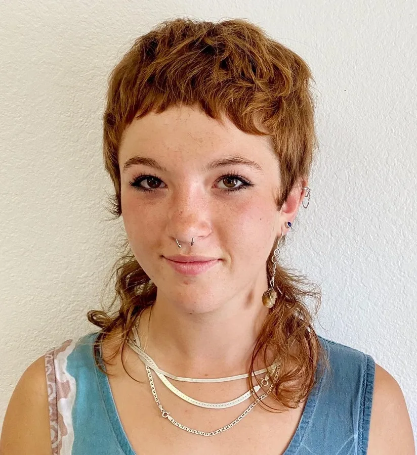 short front with long in back mullet