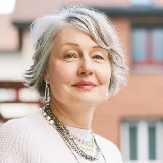 short layered haircut for women over 50