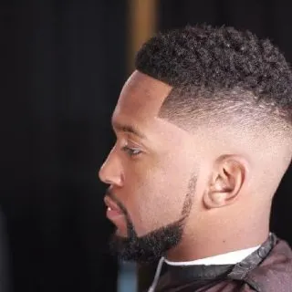 short mohawk fade for men