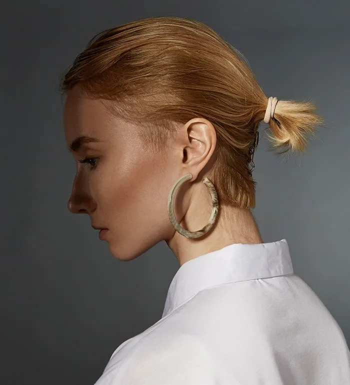 short ponytail