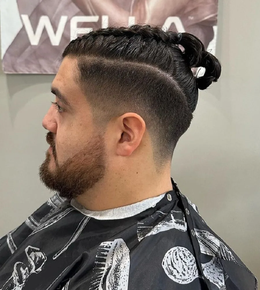 short viking braids for men
