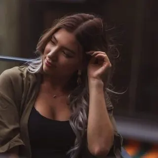silver balayage hair