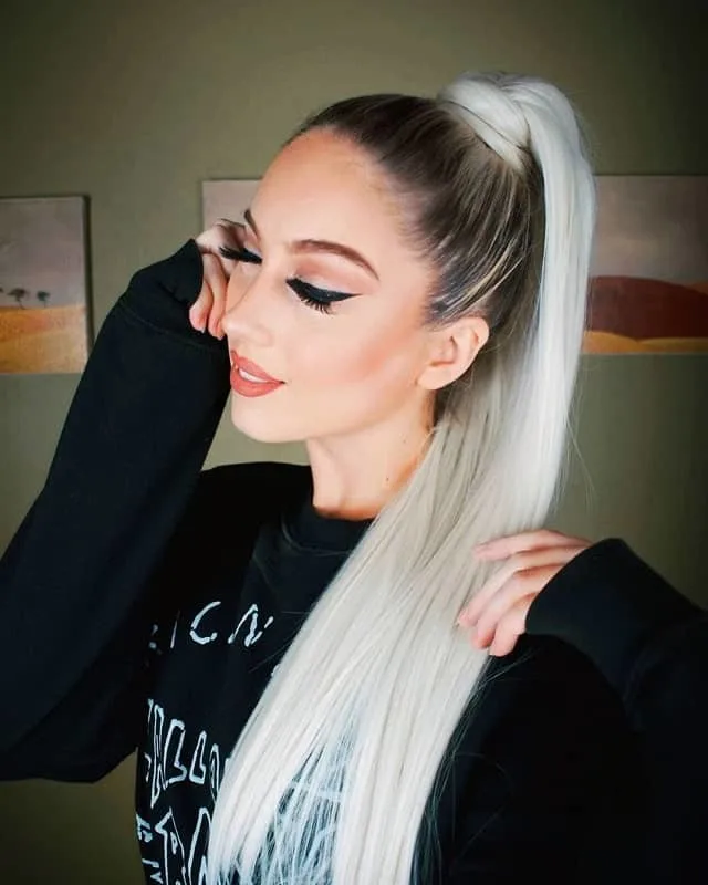 sleek ponytail
