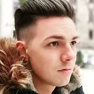 slick back fade