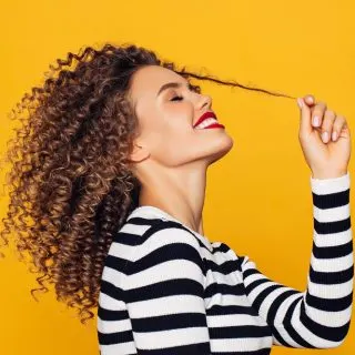 spiral perm hairstyle