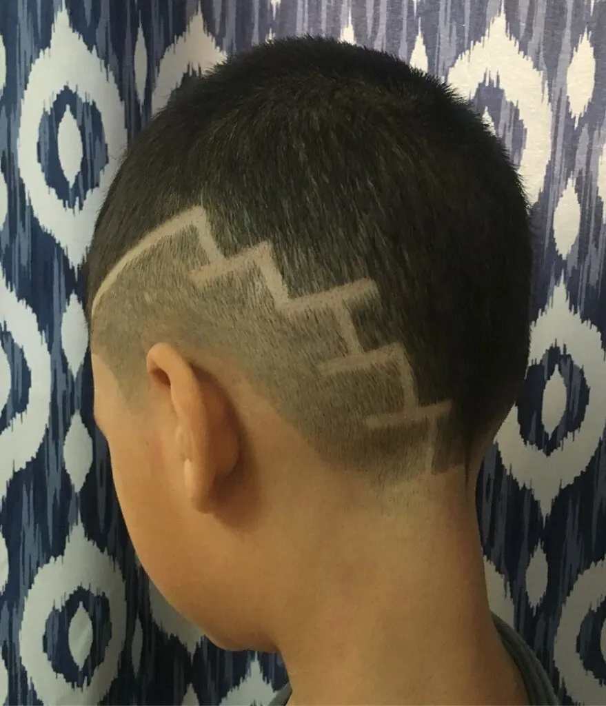 step hair design for boys