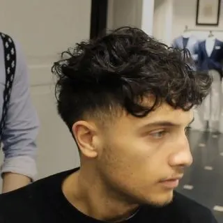 taper fade curly hair