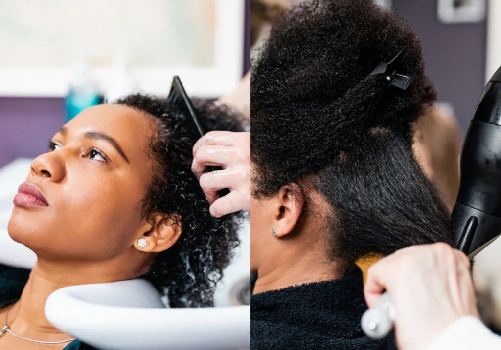 Thin Out Thick Hair Without Layers - Anti-Frizz Cream Before Blow Drying