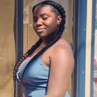 black women with two French braids