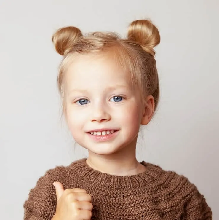 updo for little girl