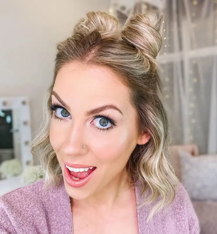 updos for thin short hair