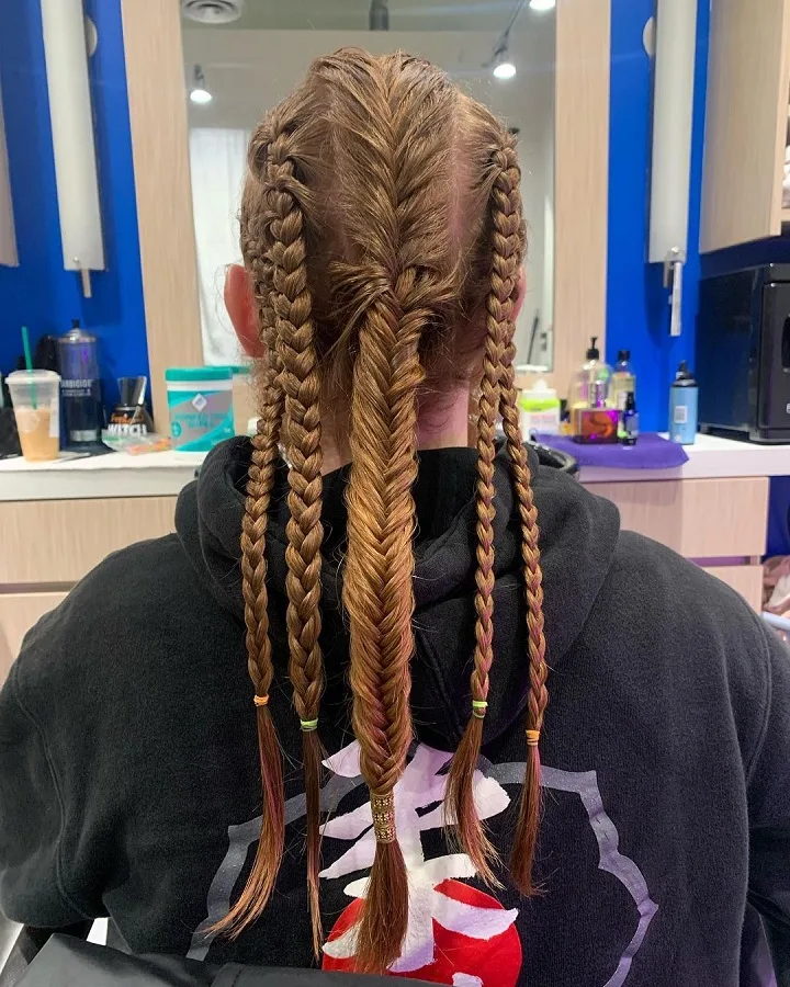 5 braids for viking men