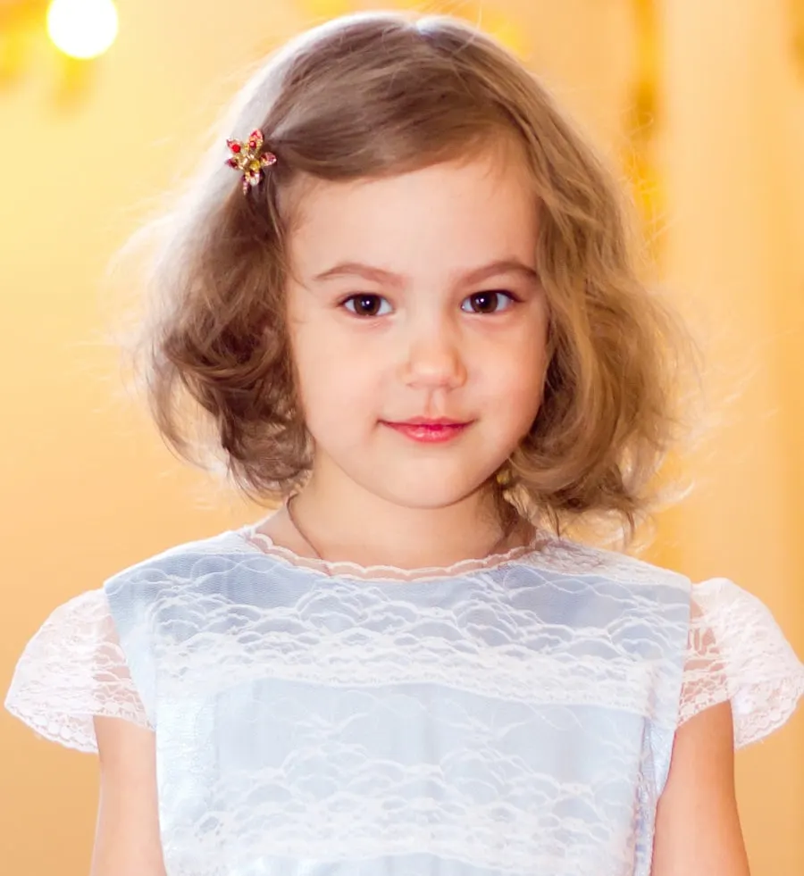 wedding bob for little girl